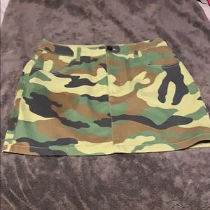 Camouflage skirt